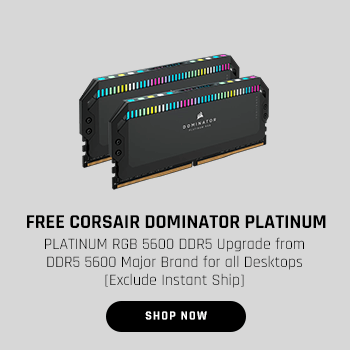 FREE CORSAIR DOMINATOR PLATINUM RGB 5600 DDR5 Upgrade from DDR5 5600 Major Brand for all Desktops [Exclude Instant Ship]