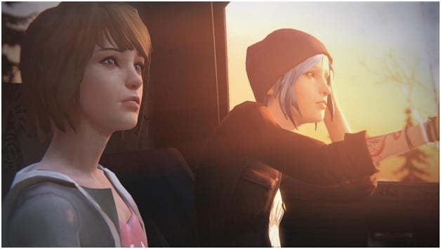 Chloe and Max Main Character in Life is Strange game for gaming pc