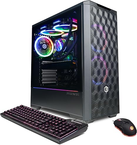 black gaming pc with mesh front panel that has repeating cube design - best gaming pcs under $1500