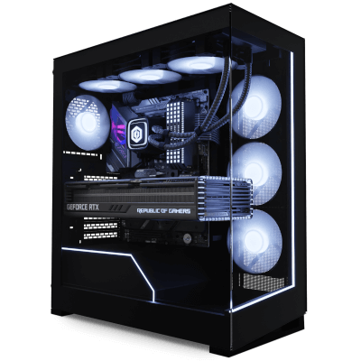 Black and White gaming pc - best gaming pcs under $1500