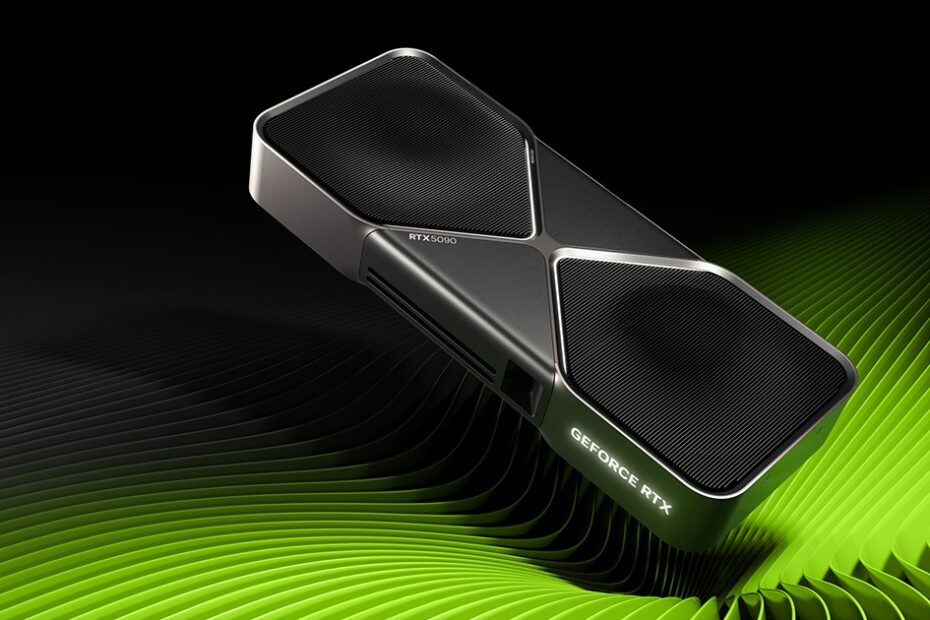 Image of the new Founders Edition NVIDIA GeForce RTX 5090 graphics card