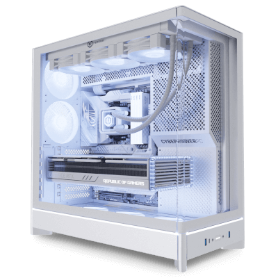 Avowed Gaming PC 3 - all white gaming pc