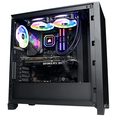 CORSAIR iCUE 4000X RGB Tempered Glass Mid-Tower ATX PC Case-3X SP120 RGB  Elite Fans iCUE Lighting Node CORE Controller - AliExpress
