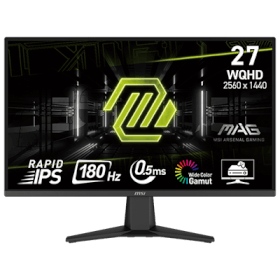 27" MSI MAG 275QF 2560x1440 (WQHD) Rapid IPS 0.5ms, 180Hz HDR Ready Adaptive-Sync Gaming Monitor