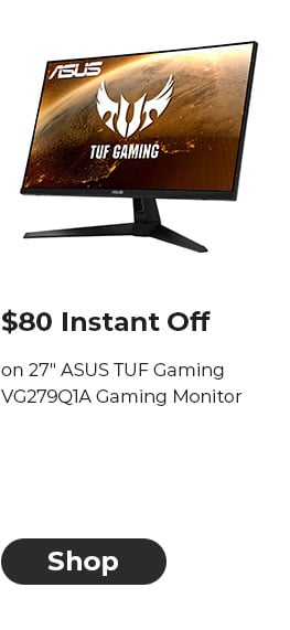 $80 EXTRA INSTANT OFF on 27" ASUS TUF Gaming VG279Q1A Gaming Monitor