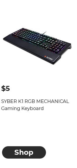 $5 SYBER K1 RGB MECHANICAL Gaming Keyboard