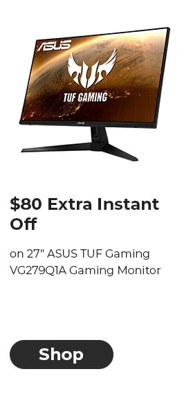 $80 EXTRA INSTANT OFF on 27" ASUS TUF Gaming VG279Q1A Gaming Monitor