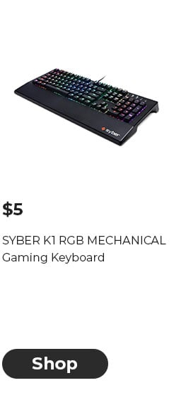 $5 SYBER K1 RGB MECHANICAL Gaming Keyboard